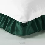 Pościel bawełniana 220x200 ELIZA biała zdobiona ozdobną ciemno zieloną falbanką z kolekcji Nova Style - 7