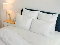 Prześcieradło z bawełny renforce z gumką 160x200 kremowe BASIC - 8