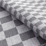 Komplet ścierek kuchennych 2x50x70 MAURO stalowe w kratkę z bawełny - 2