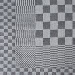 Komplet ścierek kuchennych 2x50x70 MAURO stalowe w kratkę z bawełny - 3