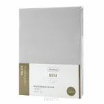 Prześcieradło z satyny bawełnianej z gumką NOVA 3 srebrne 160x200 - 2