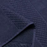 Dywanik bawełniany 60x90 JESSI granatowy w pasy z delikatnym tłoczeniem - 4