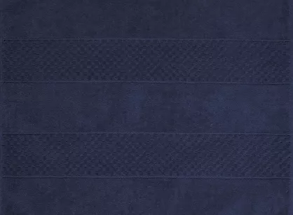 Dywanik bawełniany 60x90 JESSI granatowy w pasy z delikatnym tłoczeniem