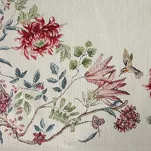 Bieżnik gobelinowy 40x100 1295 naturalny z nicią szenilową zdobiony wzorem kwiatów - 2