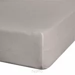 Prześcieradło z bawełny jersey 3 z gumką srebrne 160x200 - 5