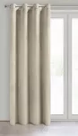 Zasłona na przelotkach 140x250 MELANIE welwetowa jasny beż o aksamitnej strukturze - 2