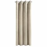 Zasłona na przelotkach 140x250 MELANIE welwetowa jasny beż o aksamitnej strukturze - 7