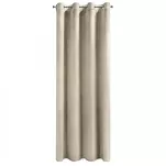 Zasłona na przelotkach 140x250 MELANIE welwetowa jasny beż o aksamitnej strukturze - 3