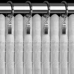 Firana na taśmie 300x150 ELENA biała z etaminy z aplikacją z gipiury - 4