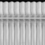 Firana na taśmie 300x150 ELENA biała z etaminy z aplikacją z gipiury - 6