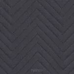 Narzuta jednokolorowa 200x220 LEN 3 grafitowa pikowana w gęstą jodełkę imitująca len - 4