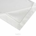 Nakładka elegancka 85x85 MADELE biała zdobiona srebrną lamówką - 5