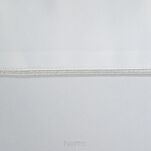 Nakładka elegancka 85x85 MADELE biała zdobiona srebrną lamówką - 2