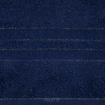 Ręcznik bawełniany 70x140 GALA granatowy zdobiony bordiurą z błyszczącą nicią - 3