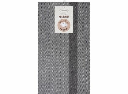 Ścierka kuchenna 50x70 OLIVIA 11 stalowa w paski z bawełny