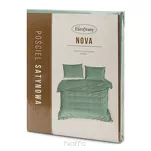 Pościel satynowa 180x200 NOVA 3 jednokolorowa gładka miętowa - 2