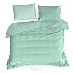 Pościel satynowa 180x200 NOVA 3 jednokolorowa gładka miętowa - 3