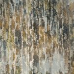 Zasłona na taśmie 140x270 TINA welwetowa musztardowa z szampańskim nadrukiem - 12