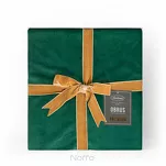 Obrus welwetowy 145x180 VELVET ciemna zieleń wykończony mankietem - 3