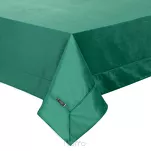 Obrus welwetowy 145x180 VELVET ciemna zieleń wykończony mankietem - 3