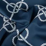 Zasłona na taras 155x200 GARDEN 14 granatowa na szelkach zapinanymi na rzepy wodoodporna styl morski - 7