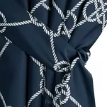 Zasłona na taras 155x200 GARDEN 14 granatowa na szelkach zapinanymi na rzepy wodoodporna styl morski - 8