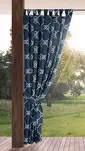 Zasłona na taras 155x200 GARDEN 14 granatowa na szelkach zapinanymi na rzepy wodoodporna styl morski - 5
