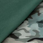 Pościel z makosatyny 160x200 LINDA ciemna zieleń wzór kwiatowy z kolekcji Premium - 4