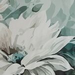 Pościel z makosatyny 160x200 LINDA ciemna zieleń wzór kwiatowy z kolekcji Premium - 2