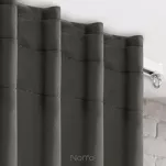 Zasłona na taśmie flex 140x300 MILAN zaciemniająca jednokolorowa grafitowa - 12