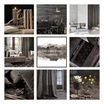 Zasłona na taśmie flex 140x300 MILAN zaciemniająca jednokolorowa grafitowa - 15