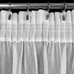 Firana gotowa na taśmie 350x250 REBECCA biała o strukturze drobnego deszczyku - 3