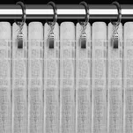 Firana na taśmie 350x250 REBECCA biała o strukturze drobnego deszczyku - 10