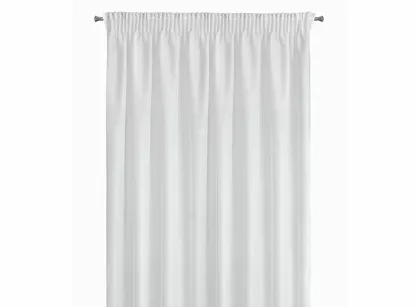 Firana gotowa na taśmie 350x250 REBECCA biała o strukturze drobnego deszczyku
