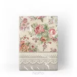 Nakładka gobelinowa 100x100 1175 srebrna z wzorem kwiatowym - 5