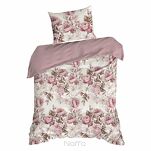 Pościel z mikrowłókna 140x200 PEONY 1 kremowa z nadrukiem różowych piwonii Design 91 - 3