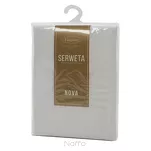 Nakładka 85x85 LUCY biała gładka zdobiona kantą - 5