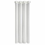 Firana na przelotkach 140x250 HERA biała z szyfonu z szampańskim nadrukiem marmurkowym - 7