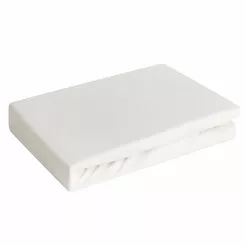 Prześcieradło z bawełny jersey 3 z gumką kremowe 220x200