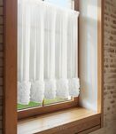 Zazdrostka w tunelu 150x90 ROSES 11 biała Eva Minge z szyfonu z pasem róż 3D - 7