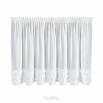 Zazdrostka w tunelu 150x90 ROSES 11 biała Eva Minge z szyfonu z pasem róż 3D - 6