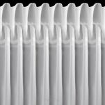 Zazdrostka w tunelu 150x90 ROSES 11 biała Eva Minge z szyfonu z pasem róż 3D - 5