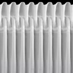 Zazdrostka w tunelu 150x90 ROSES 11 biała Eva Minge z szyfonu z pasem róż 3D - 5