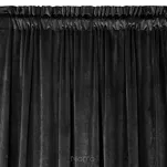 Zasłona na taśmie 140x270 ROSA welwetowa czarna Design 91 - 3