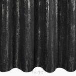Zasłona na przelotkach 140x250 LIBI czarna z mikrofibry z błyszczącym srebrnym nadrukiem - 6
