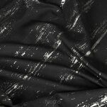 Zasłona na przelotkach 140x250 LIBI czarna z mikrofibry z błyszczącym srebrnym nadrukiem - 3