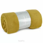 Koc jednokolorowy 150x200 SIMPLE 1 miodowy wyjątkowo miękki - 6