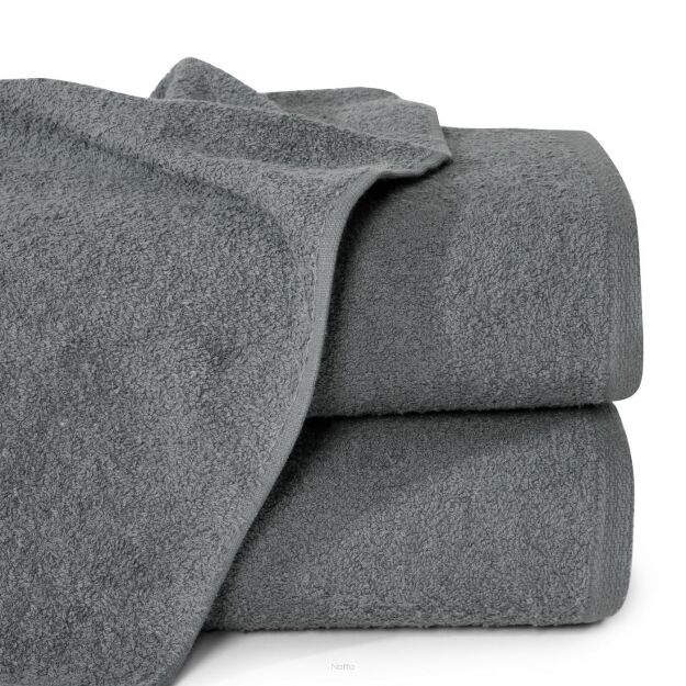 Ręcznik bawełniany 50x100 GŁADKI 1 jednokolorowy stalowy