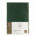 Prześcieradło z satyny bawełnianej z gumką NOVA 3 ciemna zieleń 140x200 - 6