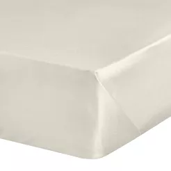 Prześcieradło satyna bawełniana bez gumki NOVA 1 kremowe 220x210